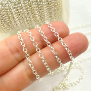 925 Sterling Silver Cable Chain.